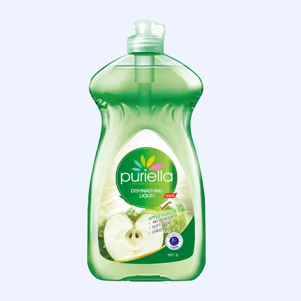 Detergente líquido para platos sabor manzana, 1 L